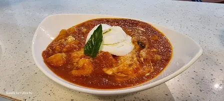 Gnocchi alla Sorrentina de Alleria, pizzería napolitana en Providencia